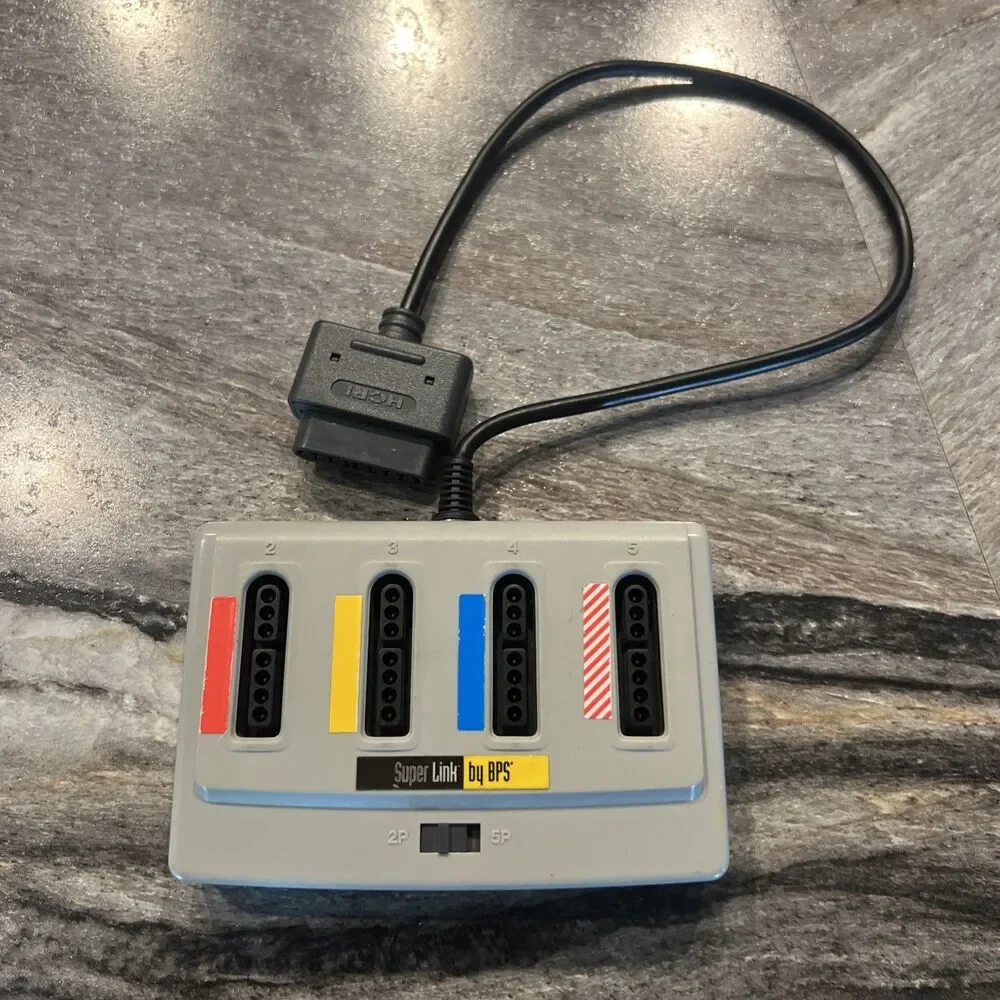 Nintendo SNES Super Famicom Super Link Multiplayer Adapter Hori HSM-07 multitap